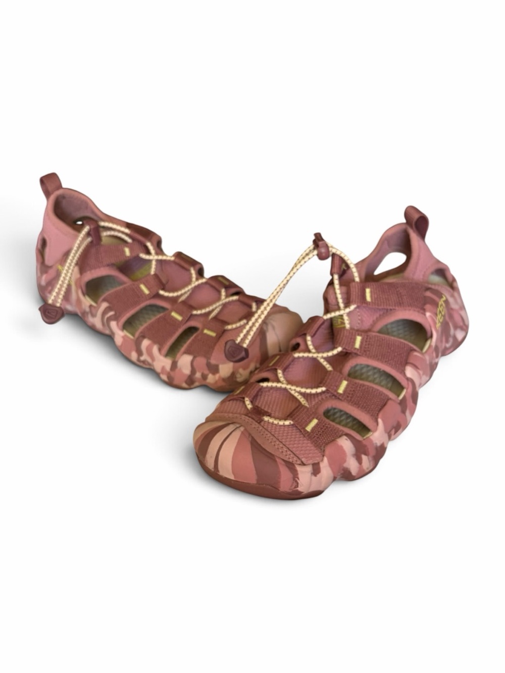 KEEN Newport H2 Women’s Pink Camo Water Hiking Sandals Size 8.5 Like New - Picture 7 of 16